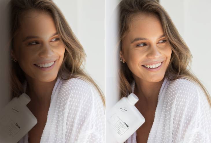 Remove shadow on face from portrait photograph