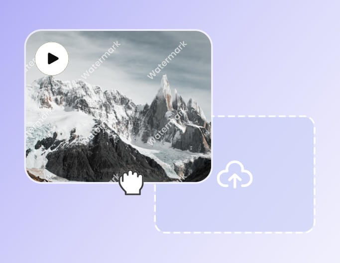 Adım 1 Filigranlı videonuzu yükleyin