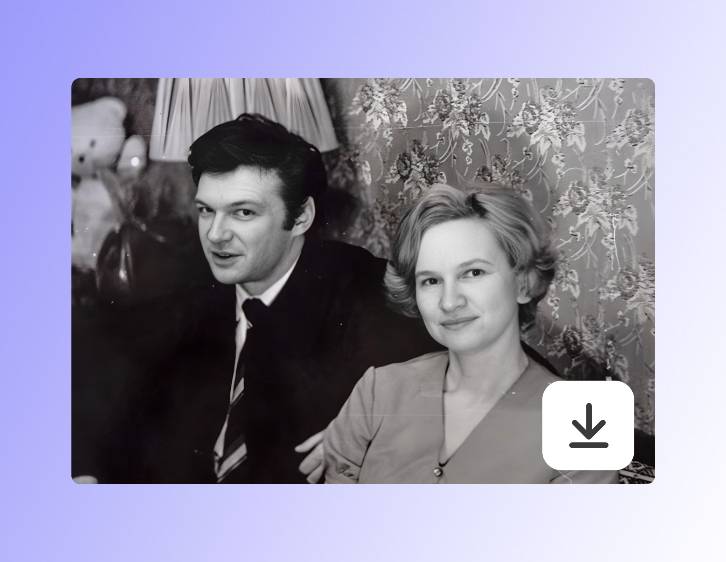 Step 3 Download restored photo in high quality for free