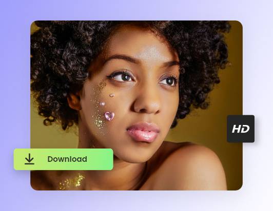 Stap 3 download de verbeterde foto in HD-kwaliteit
