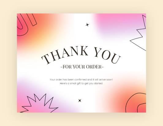 Thank you card