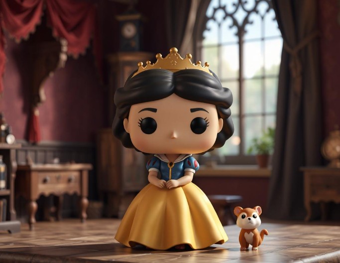 A Funko Pop of cartoon character