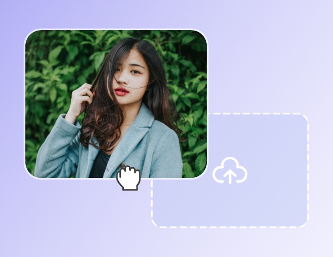 Téléverser la photo d'une fille sur générateur IA de style Studio Ghibli de Fotor