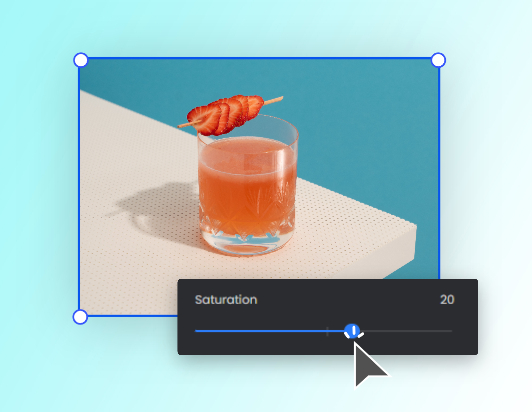 Adjust image saturation