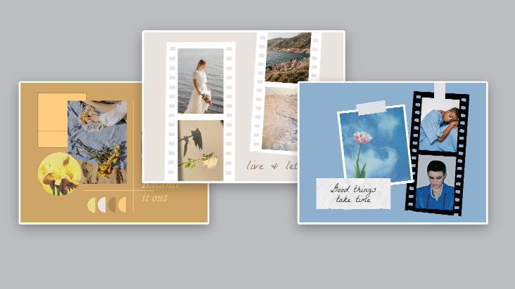 aesthetic art photo collage templates on fotor