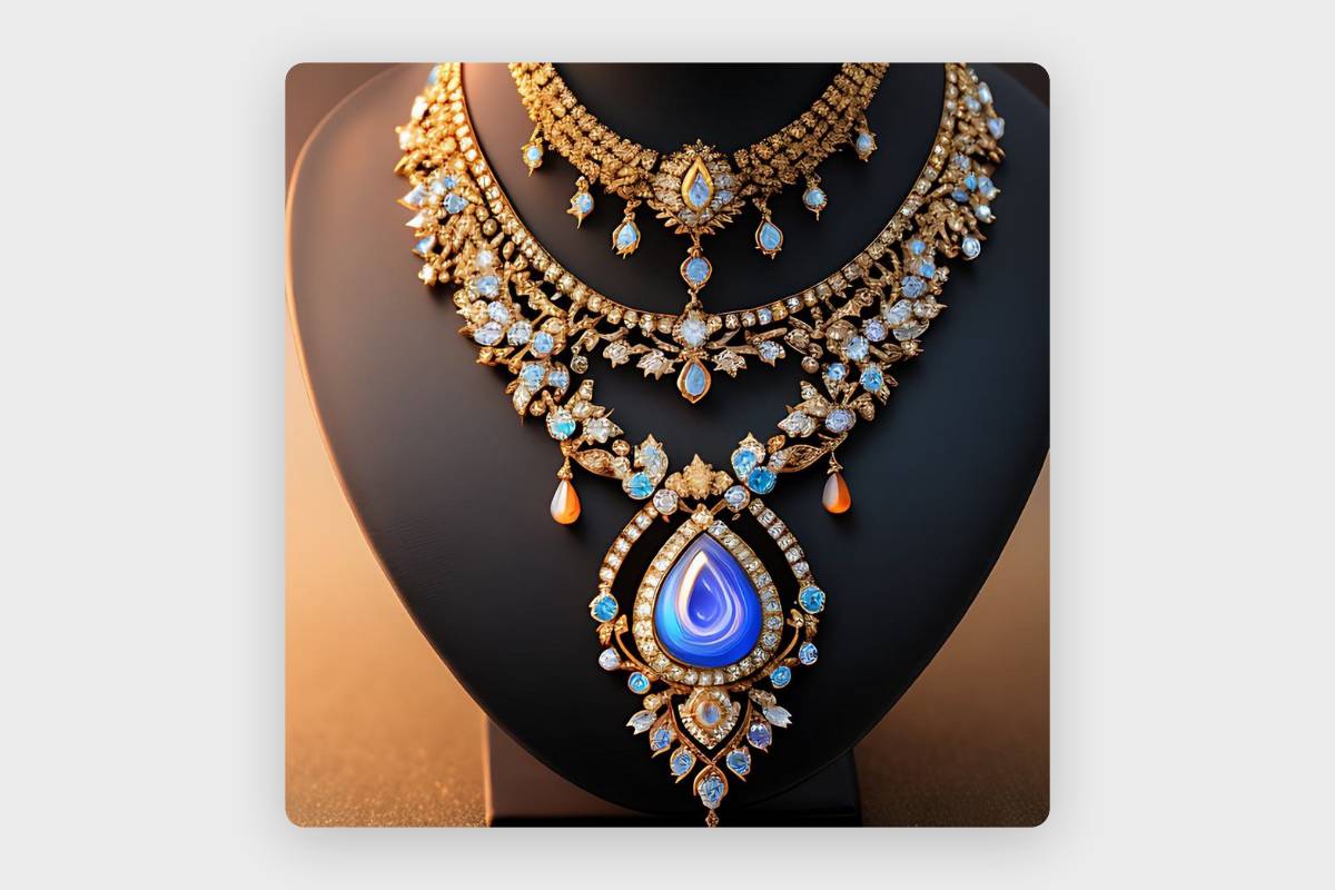 Ai generated necklace jewelry design