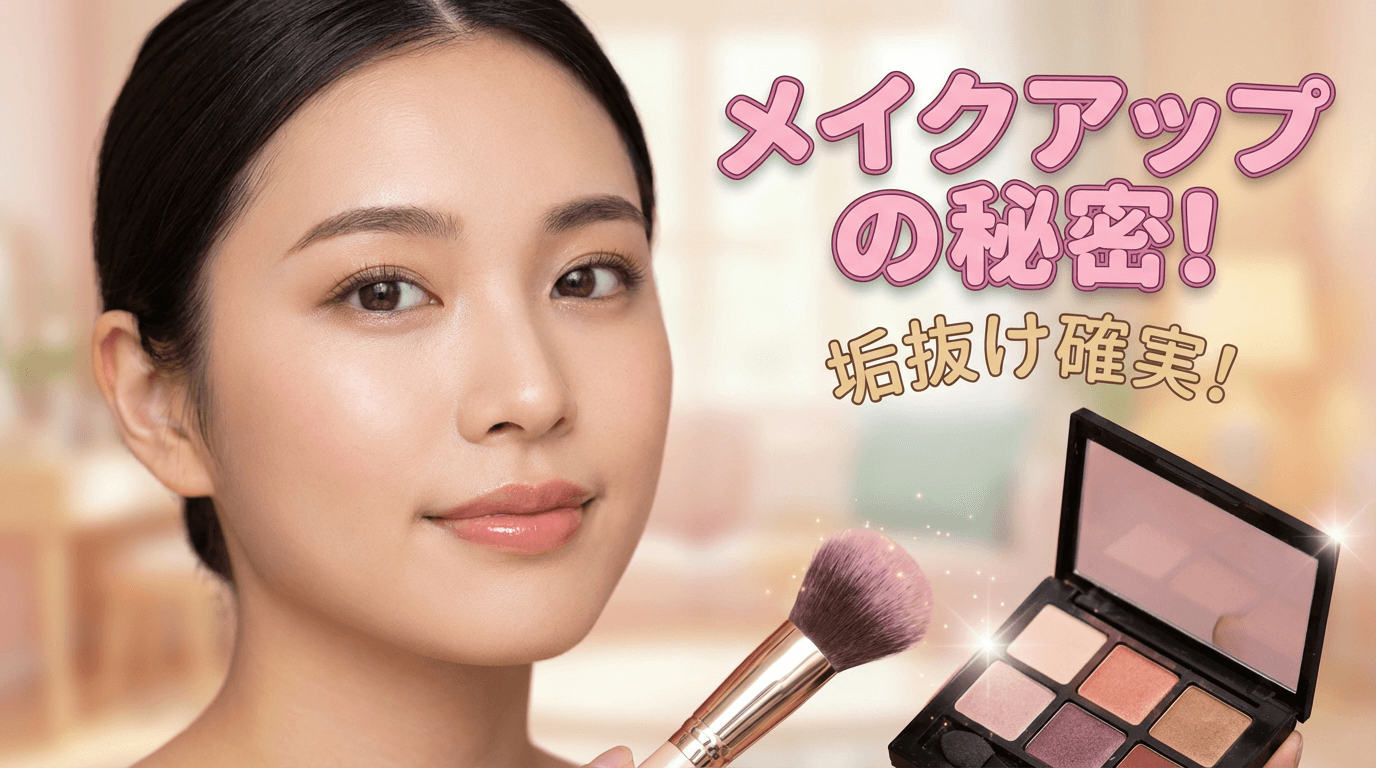 メイクアップ動画のAI美容サムネイル生成事例