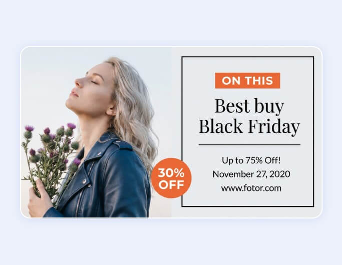 An ai email banner for black friday