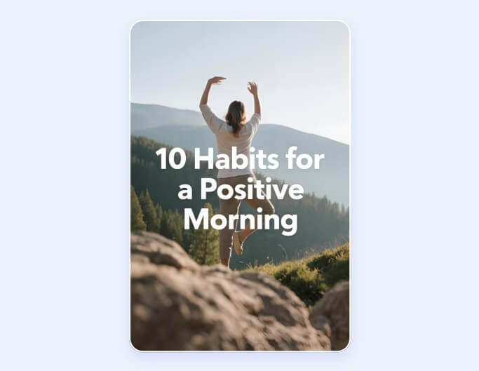 An ai pinterest banner about healthy breakfast habits