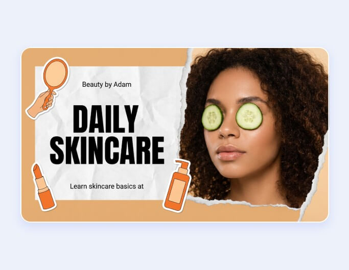 An ai reddit banner about daily skincare routines