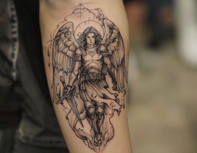tatouage archange Michel