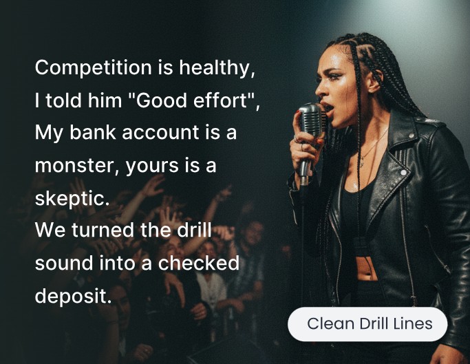 Clrean drill lines