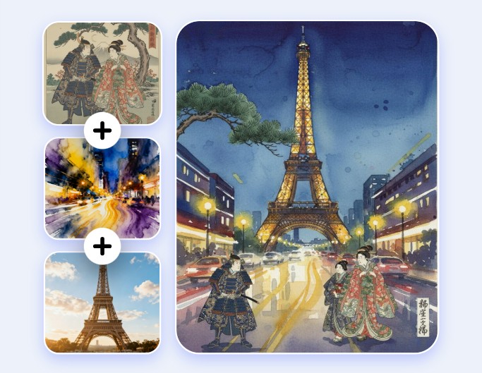 Combine styles from multiple images