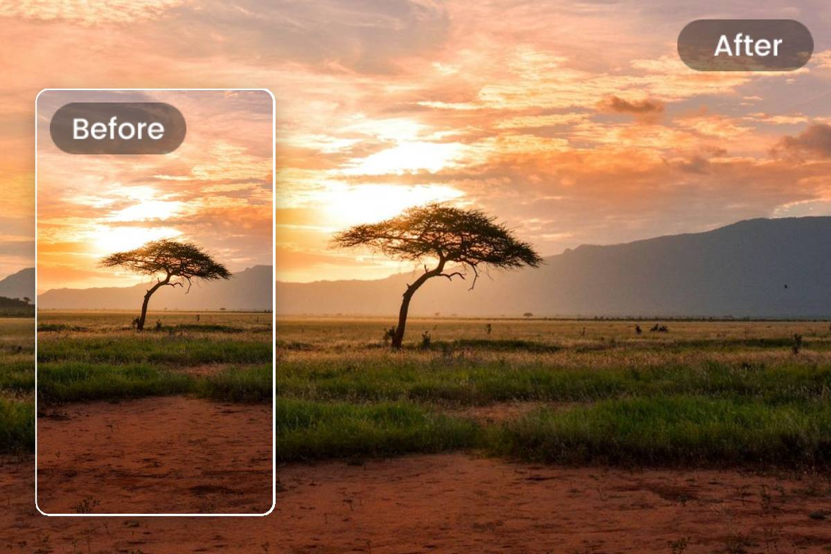 transformer une photo naturelle portrait en paysage en ligne