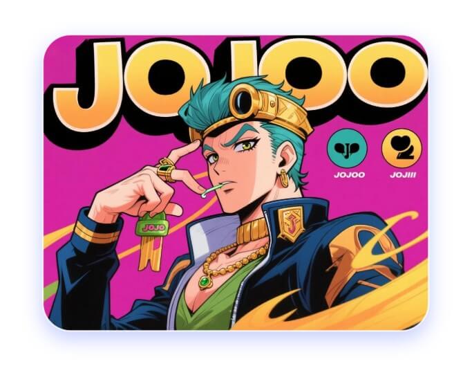 ジョジョAIフィルターを使ってかっこいいジョジョ壁紙を作成する