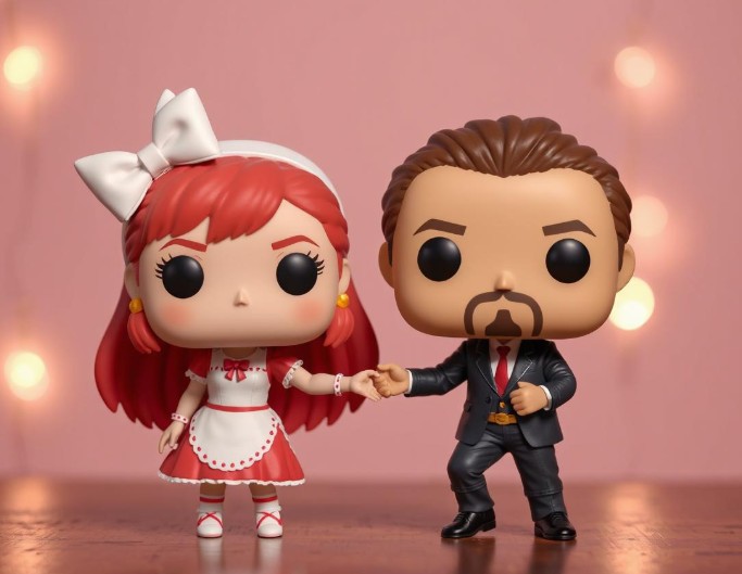 Create couple Funko Pop of a cute girl and she boyfriend