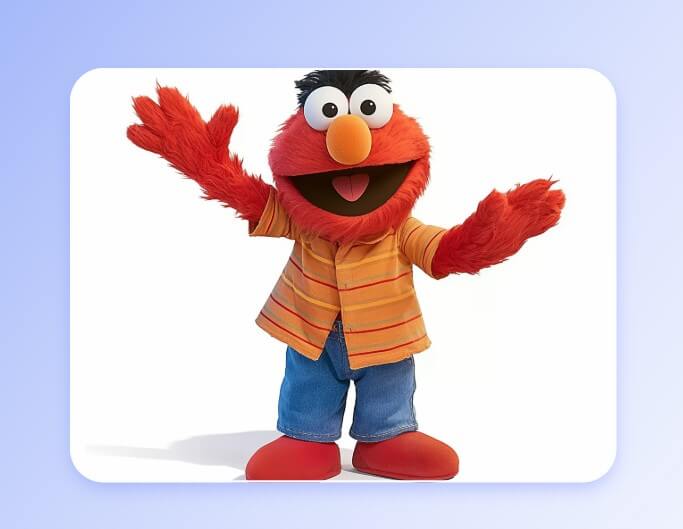 Create muppet character mascot in fotor
