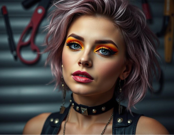 Creative makeup with fotor ai makeup generator