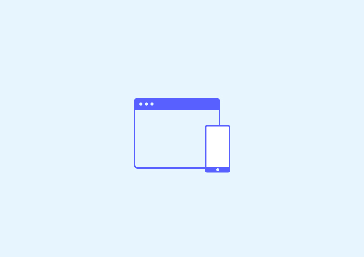 Icono de dispositivo en cruz