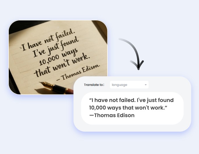 Detect and get text from handwriting letters