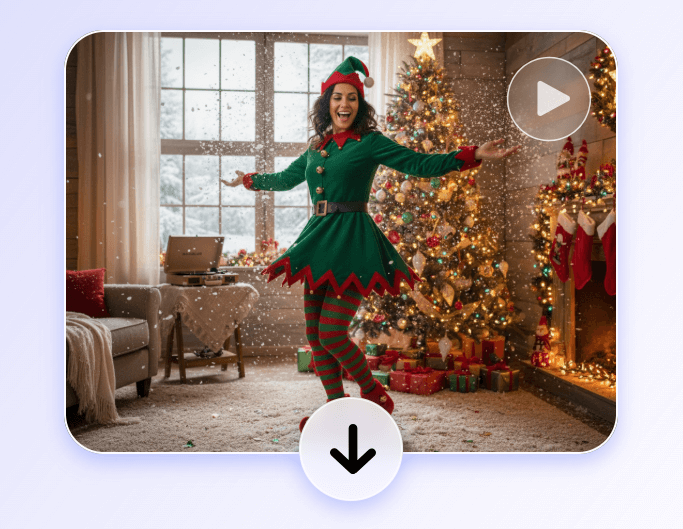 Schritt 3 Weihnachtself-Video herunterladen und teilen
