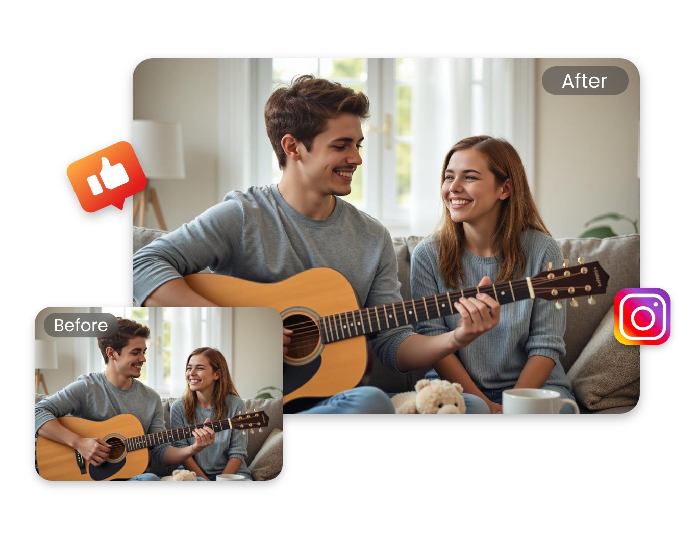Fotor画像解像度を上げるサイトでSNS用の写真の解像度を上げる
