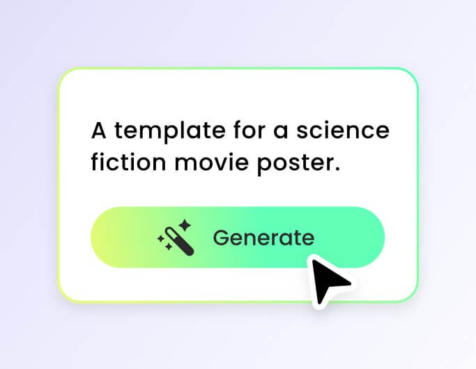 Enter a prompt in fotor ai template generator describing the template you want to create