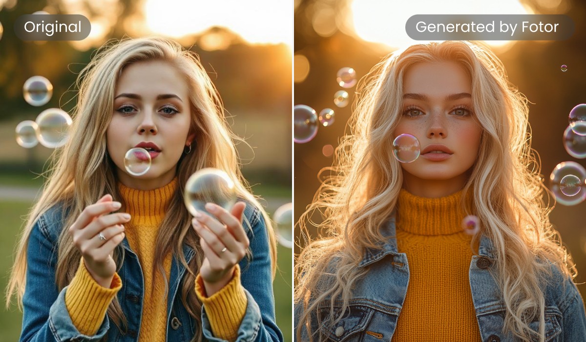 Extract prompt from portrait images and optimize with AI