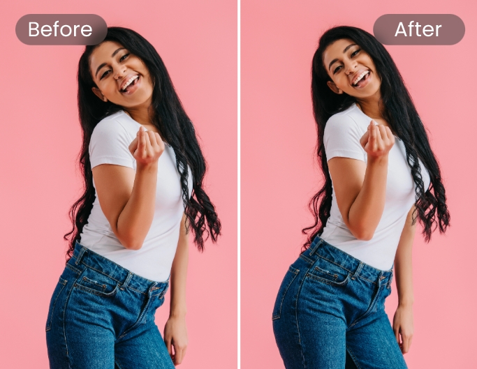 Face and body photo reshape editor in fotor