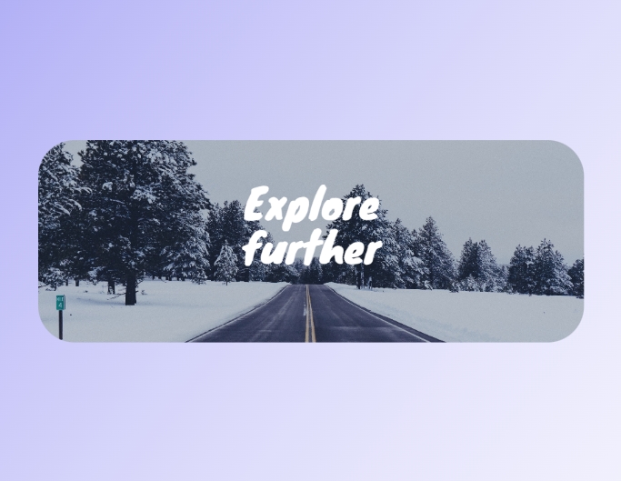 Fotor seasonal facebook cover photo template featuring a snowy view of a forest