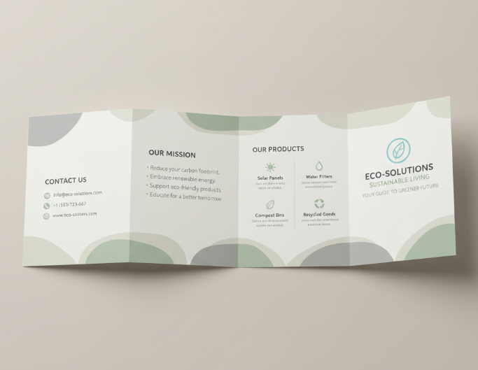 Four page brochure
