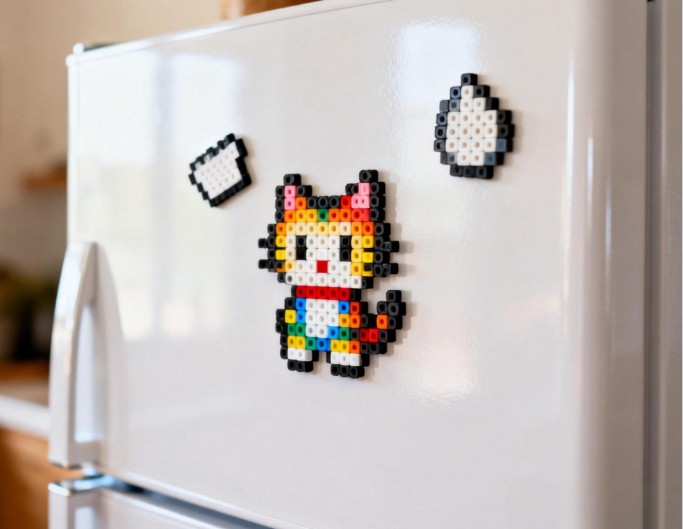 Fuse bead fridge magnets