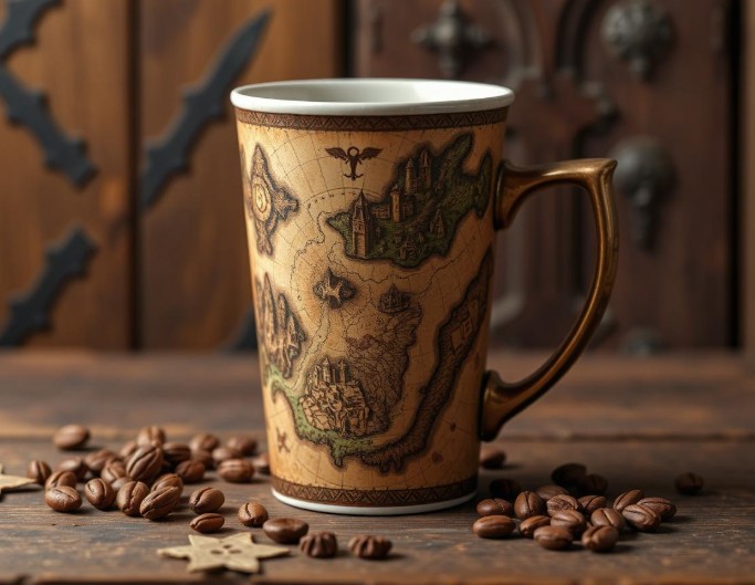 Generate an ai dnd map and print it on a mug