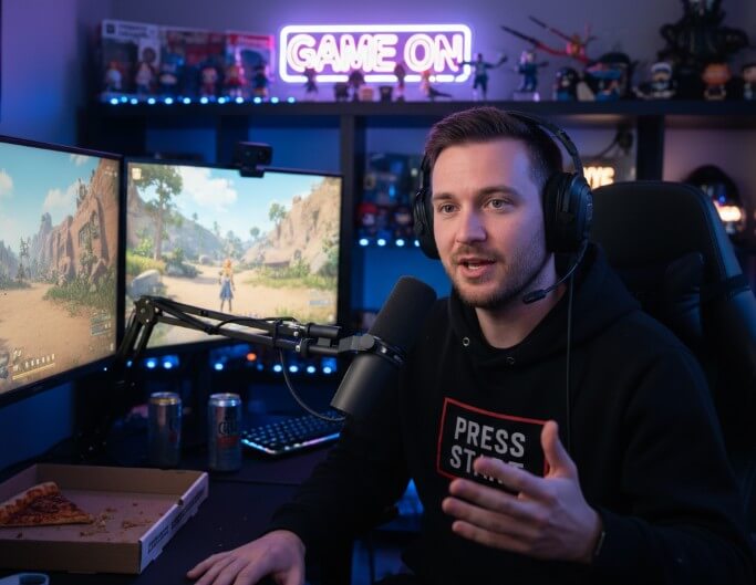 Generate game related virtual characters using an ai influencer generator