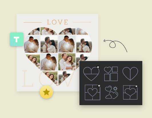 Heart collage