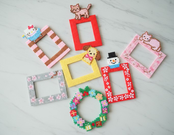Iron bead photo frames