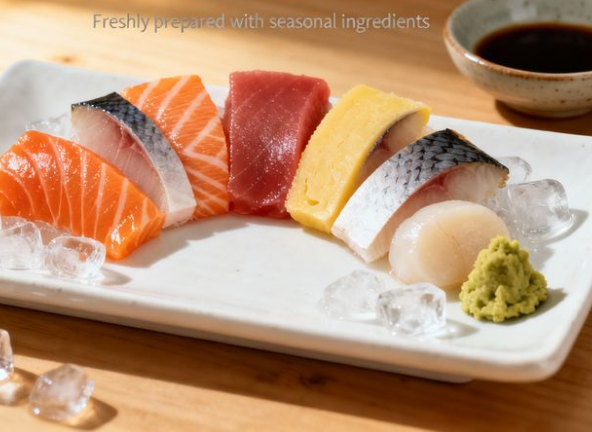 Kaiseki seasonal sashimi