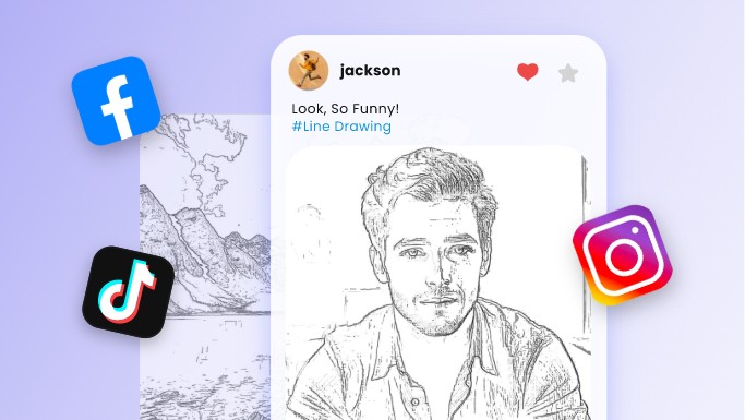 Réaliser un dessin linéaire pour les médias sociaux