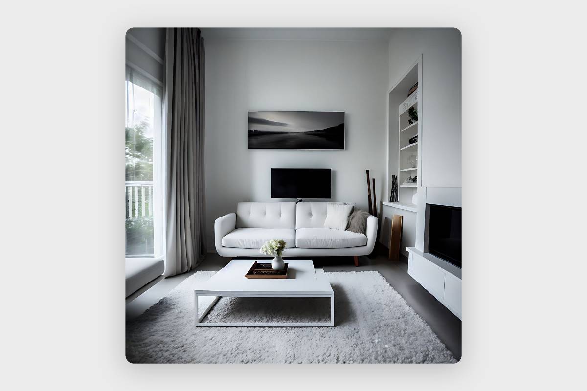 Minimalist room interior design style from Fotor