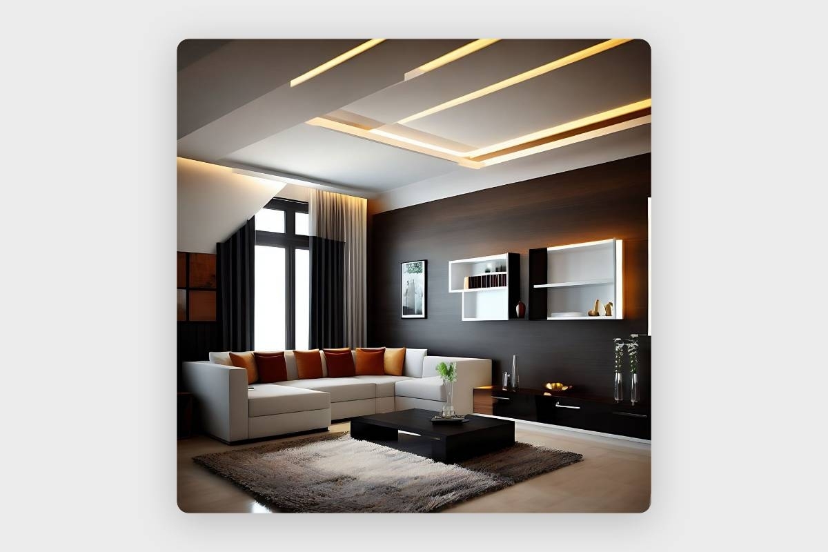 Design d'intérieur moderne du planificateur AI de maison de Fotor