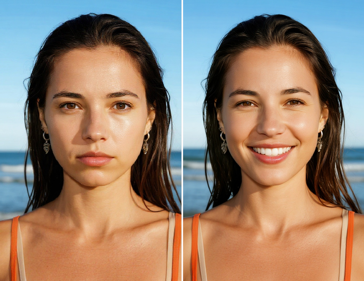 Nano banana change facial expressions