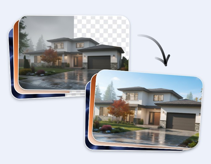 Online bulk background remover for real estate
