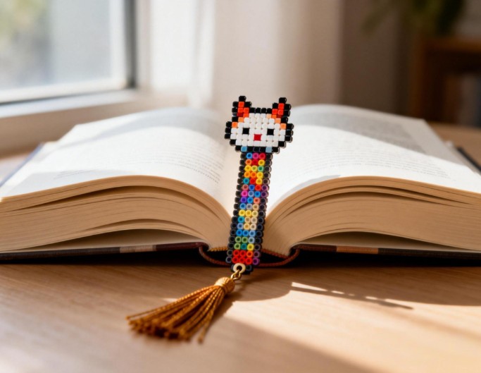 Perler bead bookmark