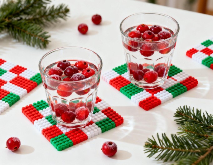 Perler bead coasters