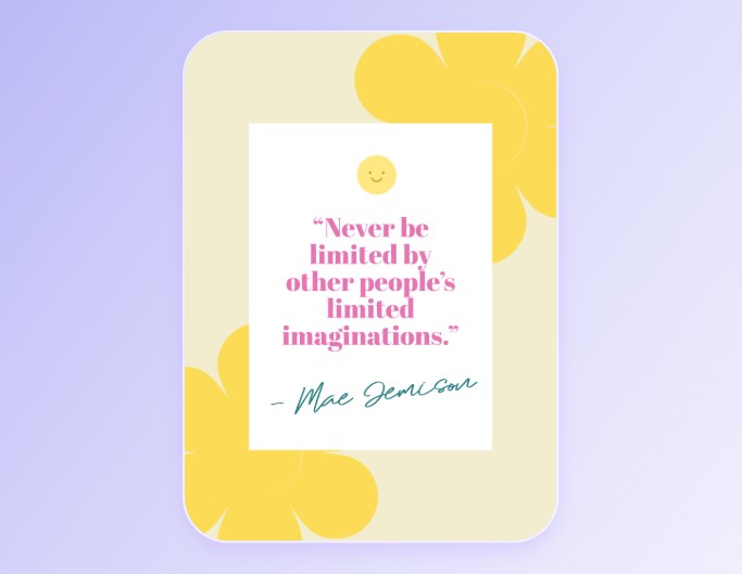Quote poster template of fotor red text quote in yellow background