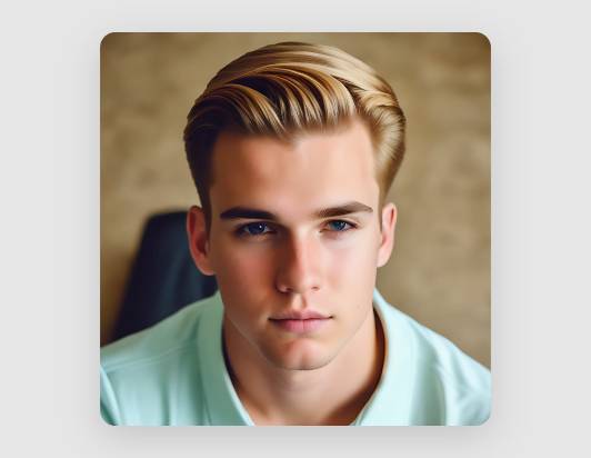 Realistic 3d avatar of a gold hair boy