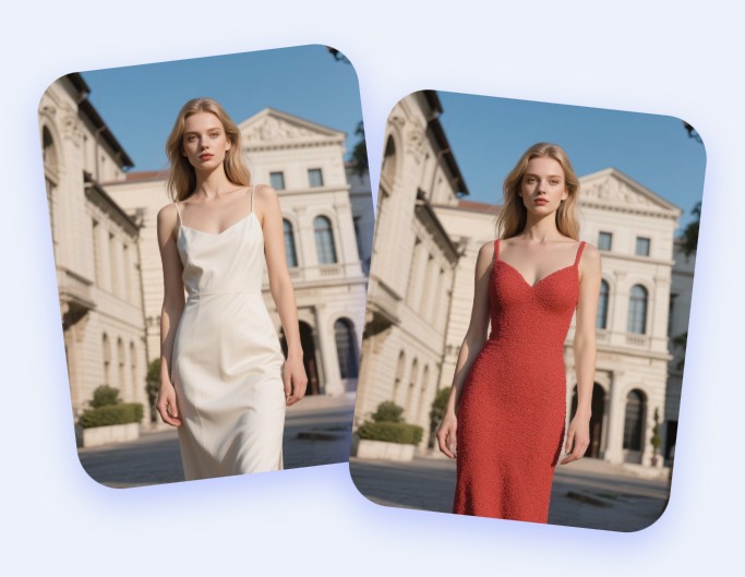 Remove and change clothes of a photo of a lady