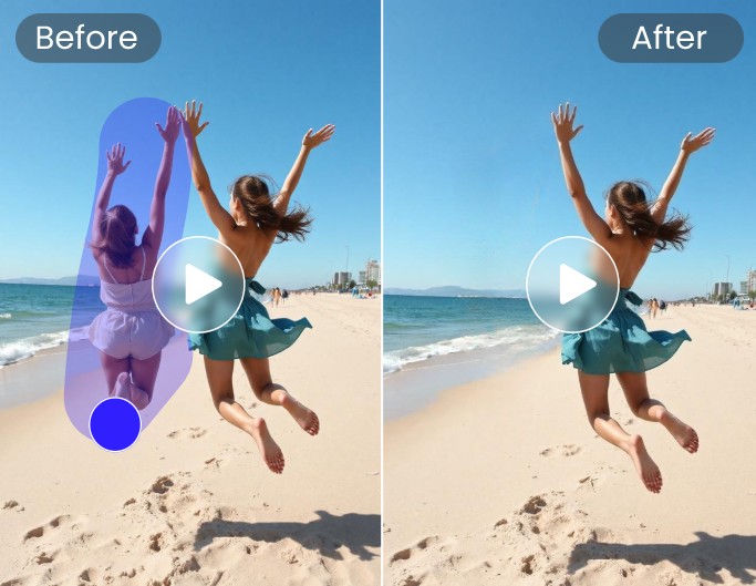 Remove people from video