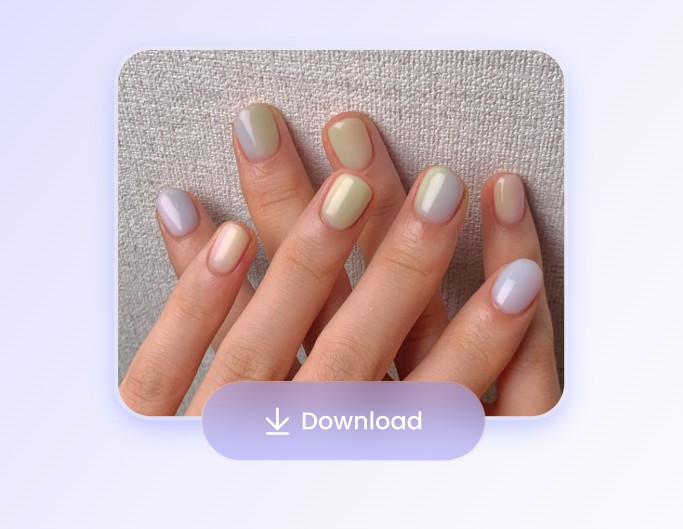 Save your ai generated nail art to your device