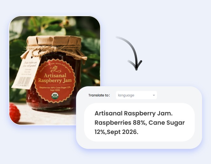 Scan text from product images